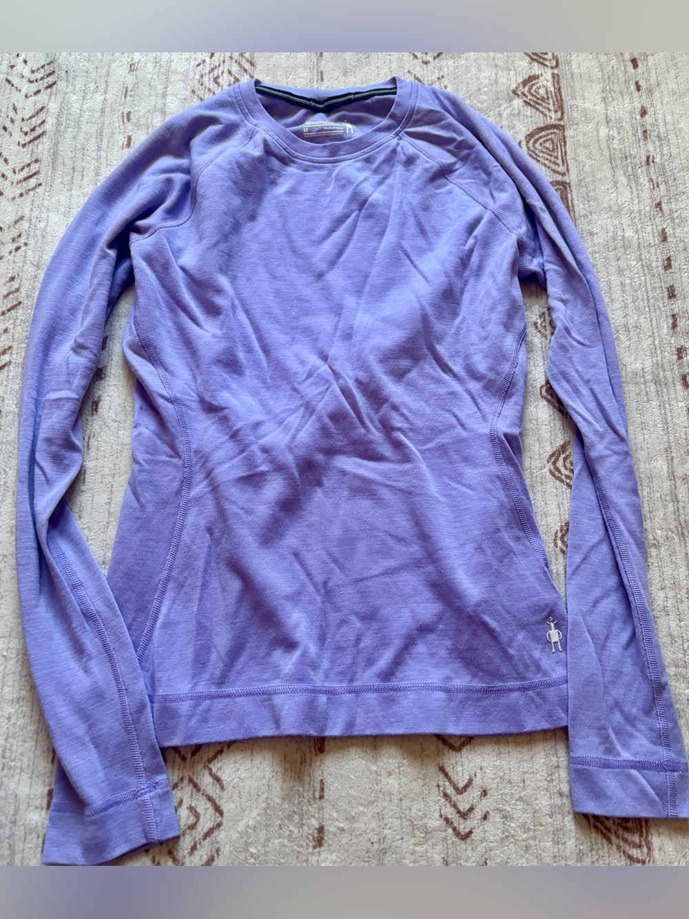 Smartwool Lavender Long-Sleeve Base Layer Top
